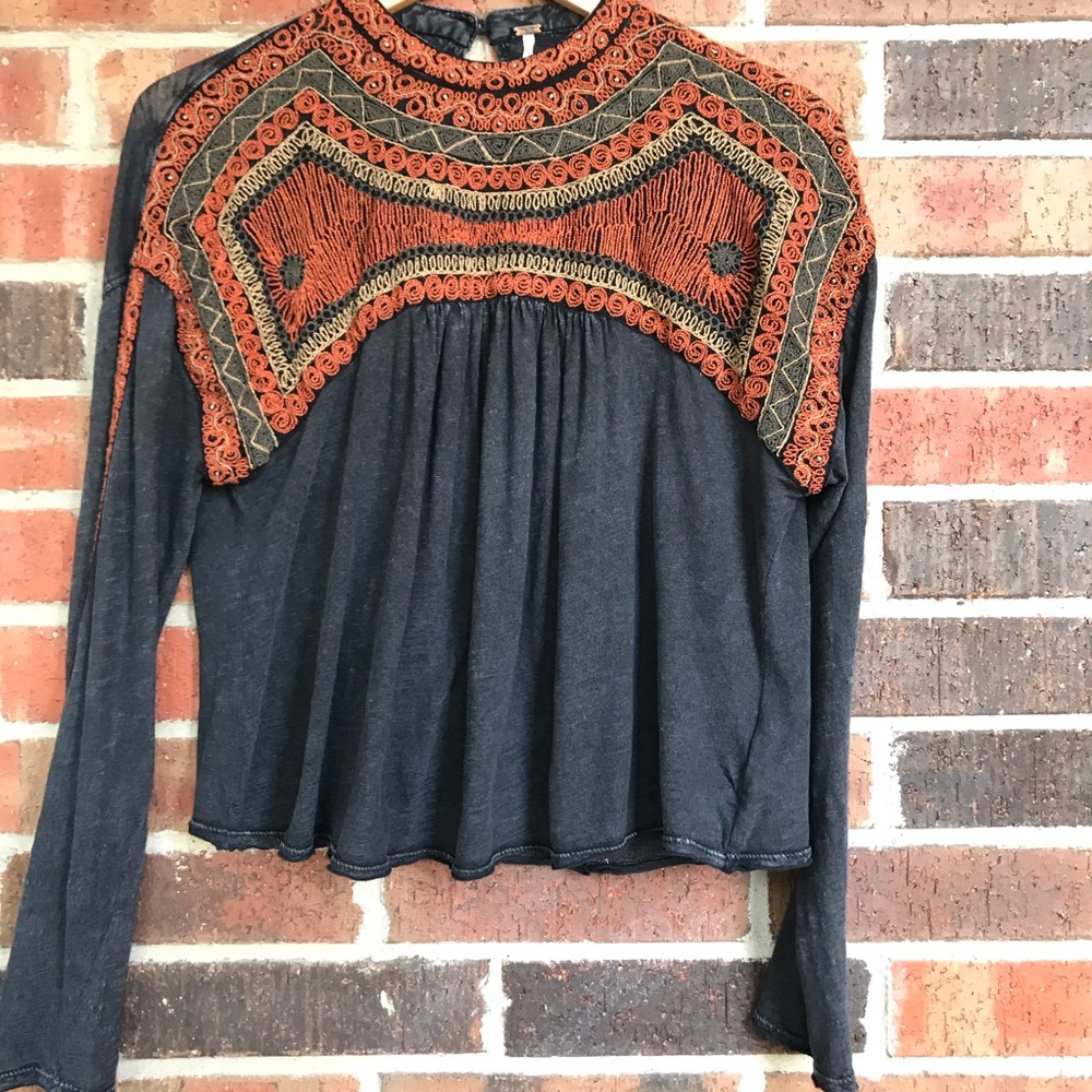Free People Boho Top Sz Small